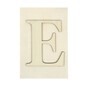 Wooden Letter E Plaque 10cm x 15cm image number 1