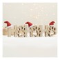 Wooden Paw Ho Ho Ho Decoration 30cm  image number 1