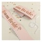 Pink and Rose Gold Team Bride Sashes 6 Pack  image number 2