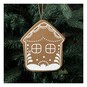 Decorated Mache Gingerbread House Decoration 10cm image number 2