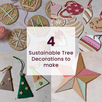 4 Sustainable Tree Decorations to Make