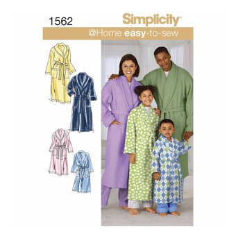 Simplicity Family Sleepwear Sewing Pattern 1562