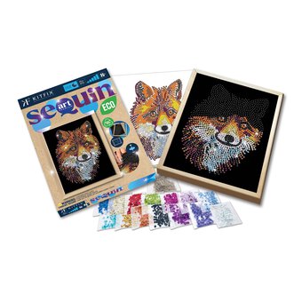 Kitfix Fox Sequin Art Premium Kit image number 4