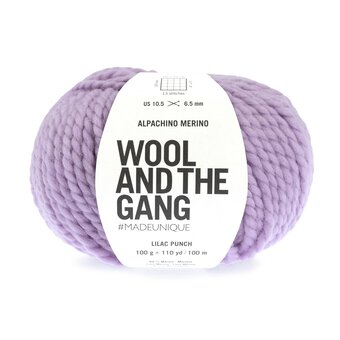 Wool and the Gang Lilac Punch Alpachino Merino 100g