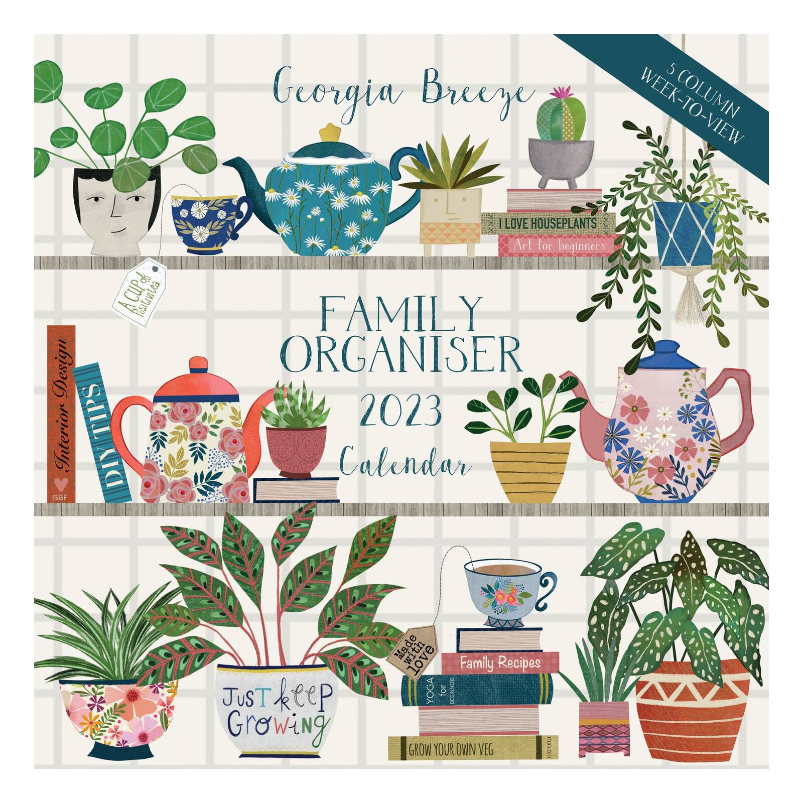 Breeze Family Organiser Calendar 2023 Hobbycraft