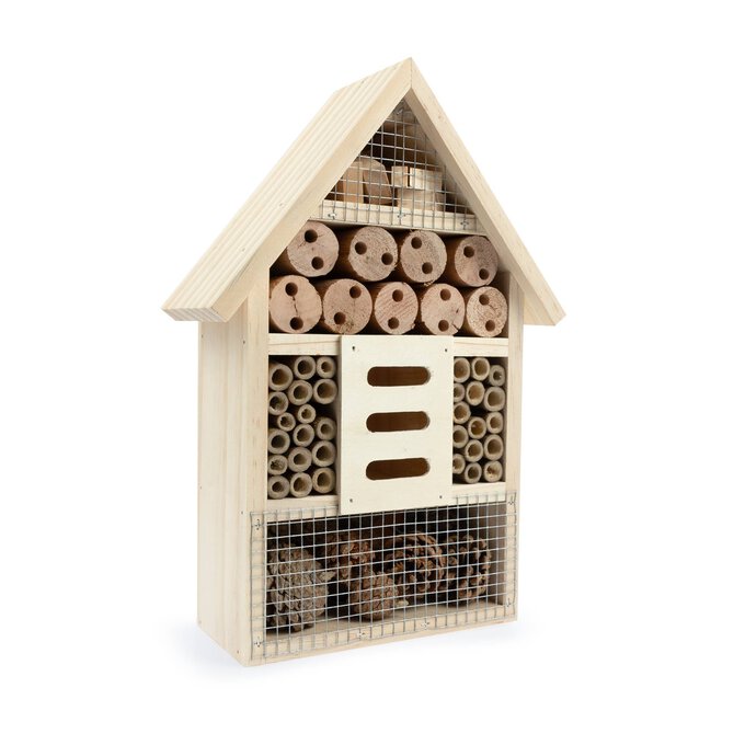 Wooden Insect House 20cm x 9cm x 30cm image number 1