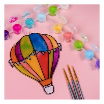 Hot Air Balloon Suncatcher Plastic Suncatcher