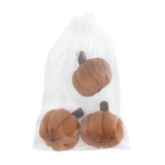 Mini Rust Plush Pumpkins 4.5cm 3 Pack image number 5