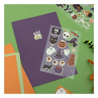 Witch and Cats Halloween Stickers  image number 4