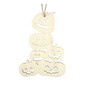 Hanging Wooden Stacked Pumpkins Decoration 15cm image number 2