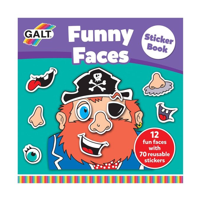 Galt Funny Faces Sticker Book image number 1