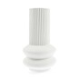 Ceramic Reeded Tall Vase 12cm x 21.5cm image number 1