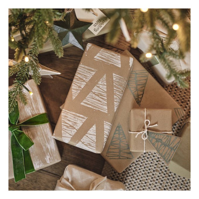 Buy Plain Brown Wrapping Paper 8m Roll christmas Gift Wrap Online in India  