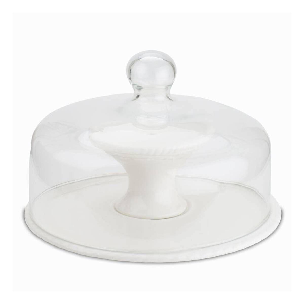 Essential Home Multi Use Glass Cake Stand