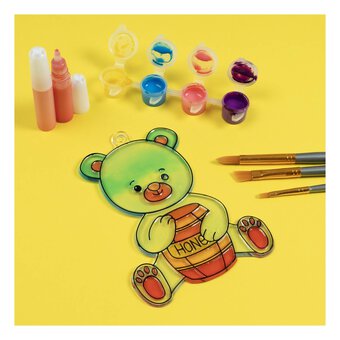 Honey Bear Plastic Suncatcher