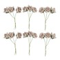 Soft Pink Wired Small Flowers 18 Pack image number 1