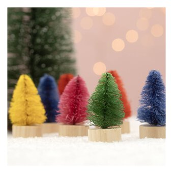 Bright Bottle Brush Trees 5cm 10 Pack