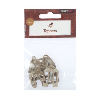 Winter House Wooden Toppers 3 Pack image number 5