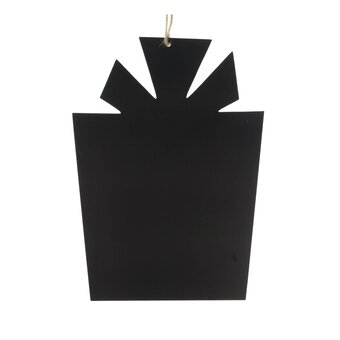 Hanging Wooden Blackboard Present Decoration 24cm