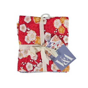 V&A Serenity in Japan Cotton Fat Quarters 4 Pack