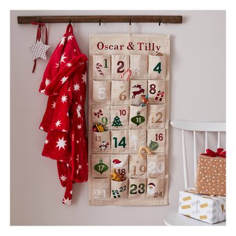 Advent Calendar Fabric Panel 77cm