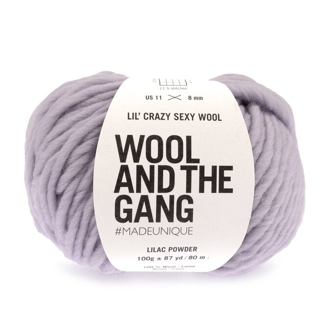 Wool and the Gang Lilac Powder Lil’ Crazy Sexy Wool 100g image number 1