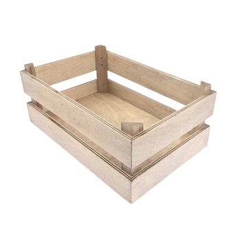 Mini Natural Wooden Crate 24cm x 16cm x 10cm