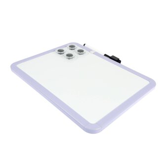 White and Lilac Whiteboard 21.5cm x 28cm image number 3