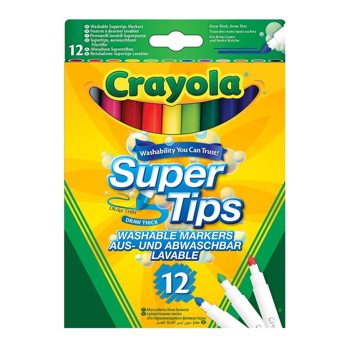 Crayola Super Tips Washable Pastel Felt Tips - ASDA Groceries