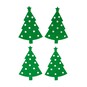 Dotty Green Tree Felt Stickers 4 Pack image number 1