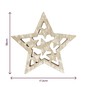 Wooden Standing Star 18cm  image number 3