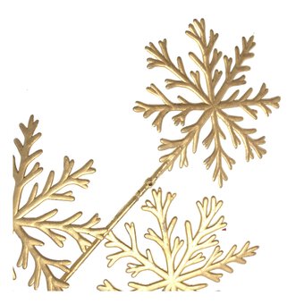 Metallic Gold Snowflake Garland 1.8m image number 3