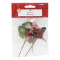 Mini Red Berry Picks 10.5cm 3 Pack image number 3