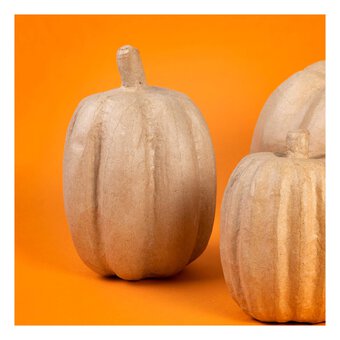 Mache Tall Pumpkin 14.5cm