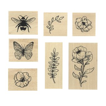 Countryside Wooden Stamp Set 7 Pieces