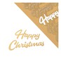 Gold Happy Christmas Foil Stickers 24 Pack image number 3