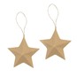 Mache Hanging Star Decorations 10cm 2 Pack image number 2