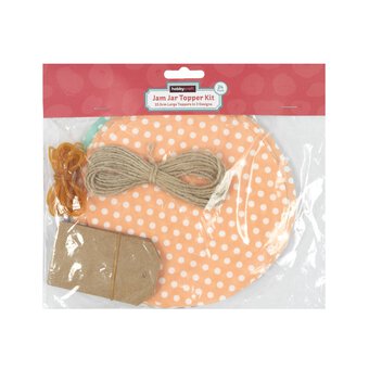 Large Polka Dot Jam Jar Topper Kit 24 Pack image number 5