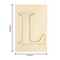 Wooden Letter L Plaque 10cm x 15cm image number 4