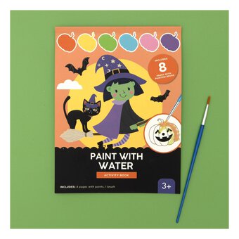 Halloween Paint by Water Activity Book