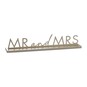 Ginger Ray Gold Metal Mr and Mrs Sign image number 1