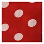 Red and White Spot Polycotton Fabric by the Metre image number 2