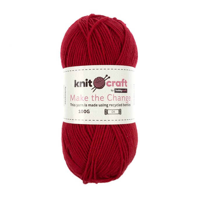 Knitcraft Crimson Make the Change DK Yarn 100g image number 1