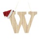 Hanging Wooden Christmas Letter W 9cm image number 3