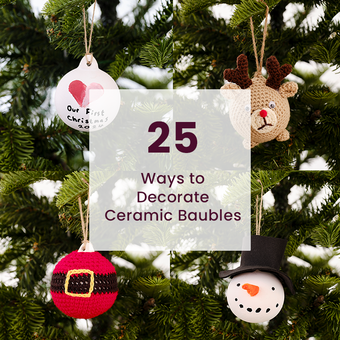 25 Ways to Decorate Ceramic Baubles