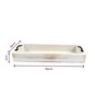 White Wooden Rectangular Tray 30cm x 12cm x 5cm image number 4