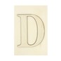 Wooden Letter D Plaque 10cm x 15cm image number 1