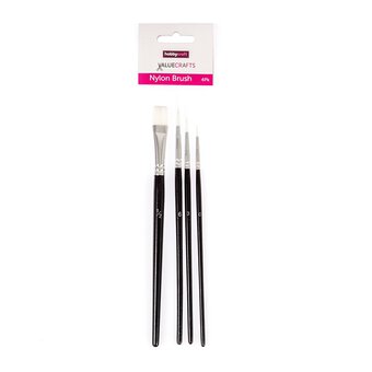 Valuecrafts Nylon Brush Set 4 Pack image number 3