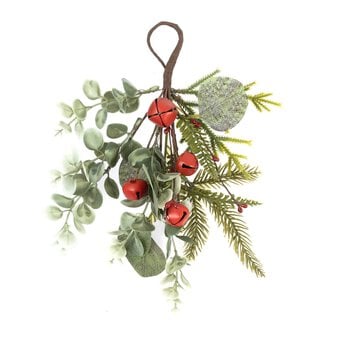 Hanging Floral Sprig with Bells 30cm