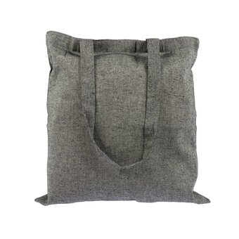 Grey Cotton Shopping Bag 40cm x 38cm